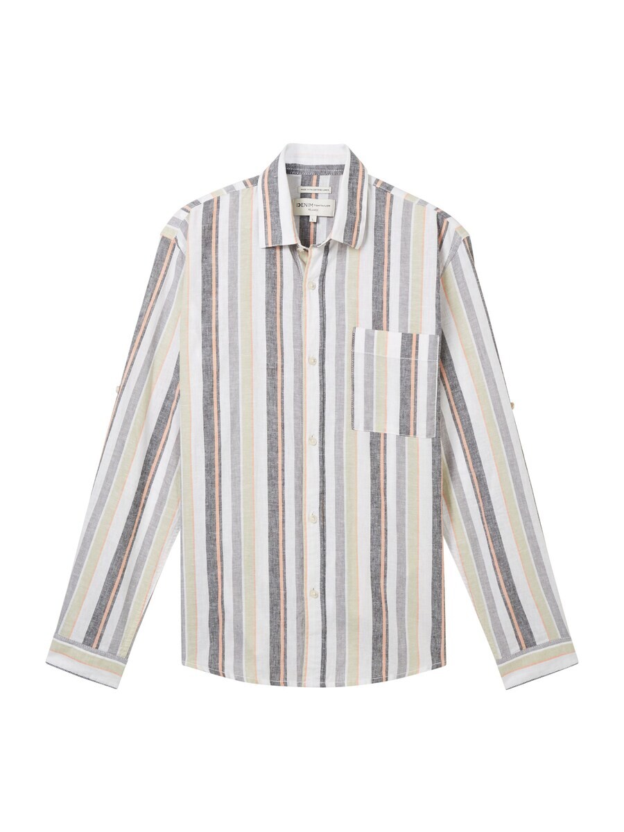 

Повседневная рубашка TOM TAILOR DENIM Comfort fit Button Up Shirt, разноцветный