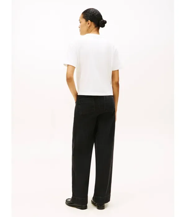 Футболка loose fit Tommy Hilfiger, экрю — фото 3