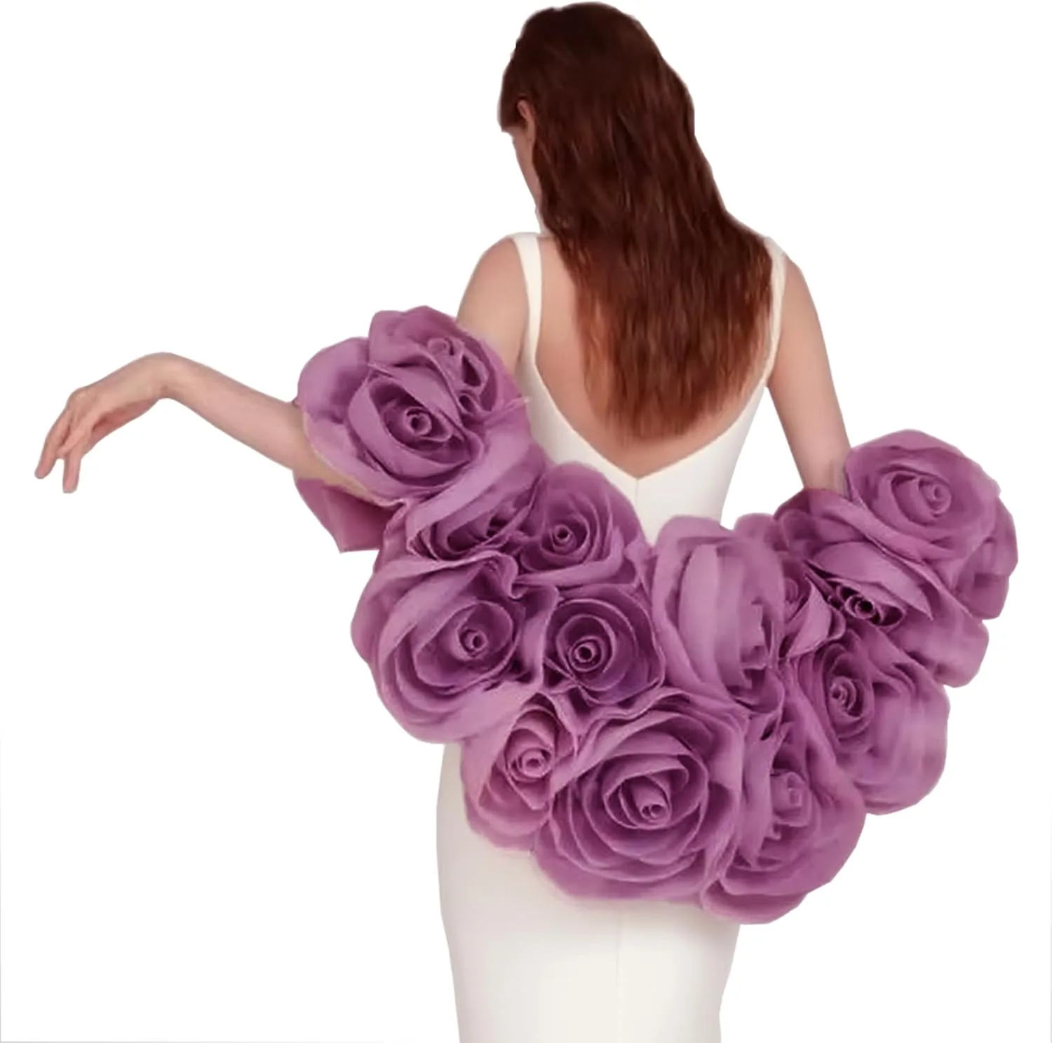 

Женская блузка Lisong с объемным цветочным принтом