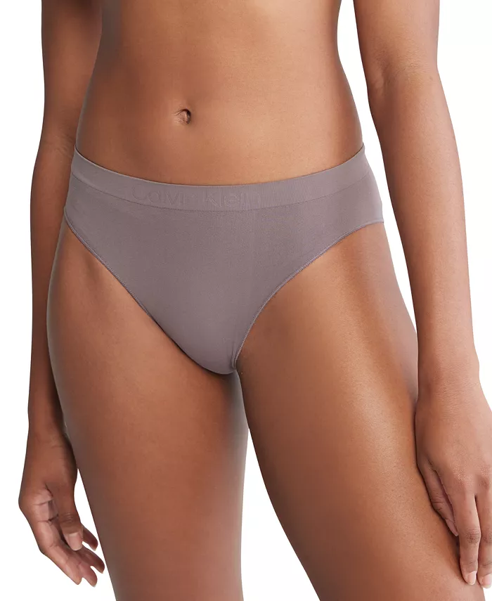 Женский бикини Bonded Flex, 3 предмета Calvin Klein, коричневый — фото 2