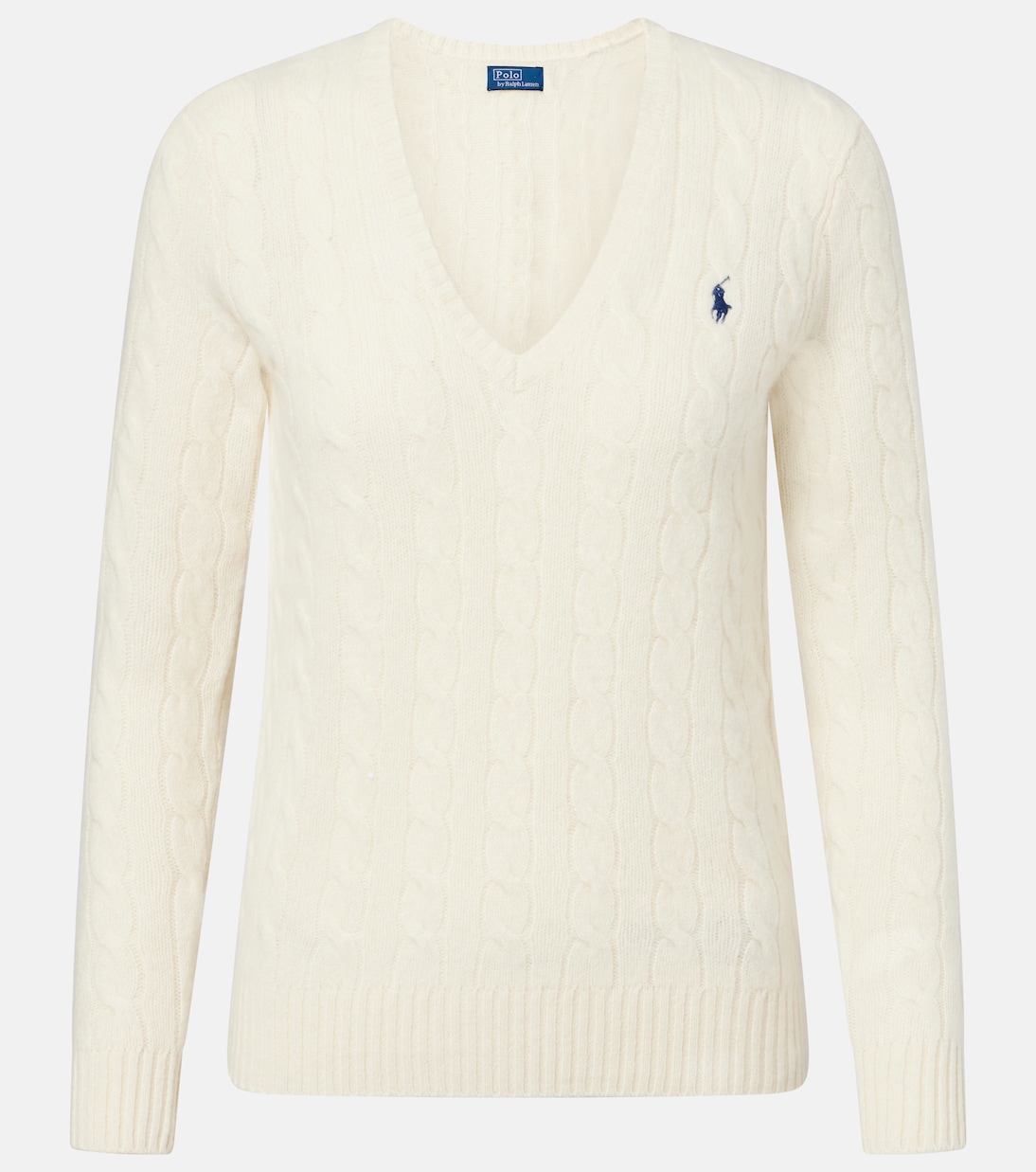 

Свитер из шерсти и кашемира Kimberly Polo Ralph Lauren, кремовый