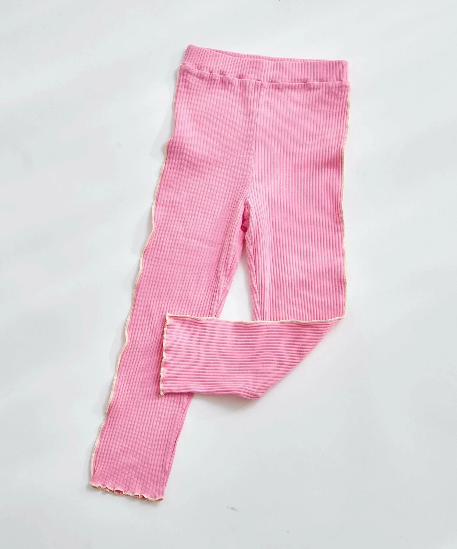 Сочетающиеся по цвету ребристые леггинсы Mellow длиной 10 дюймов Pairmanon, Light Pink 25