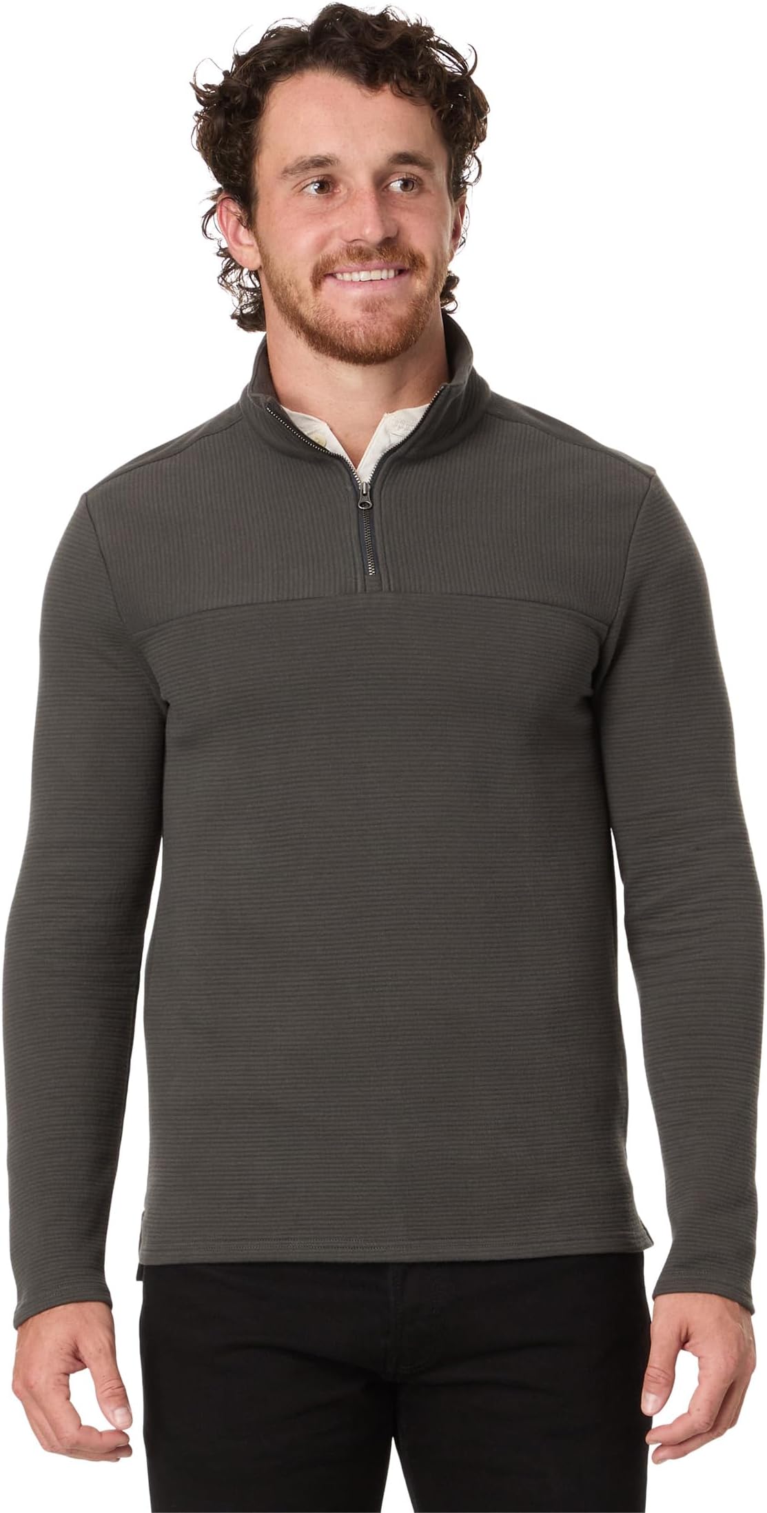 

Пуловер Toad&Co Moonwake 1/4 Zip Pullover, цвет Washed Black