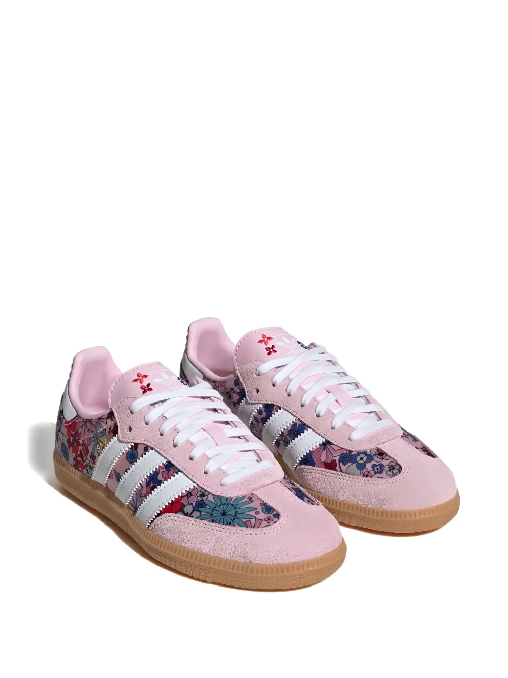 Кроссовки Samba OG GS с цветочным принтом Adidas Kids, розовый