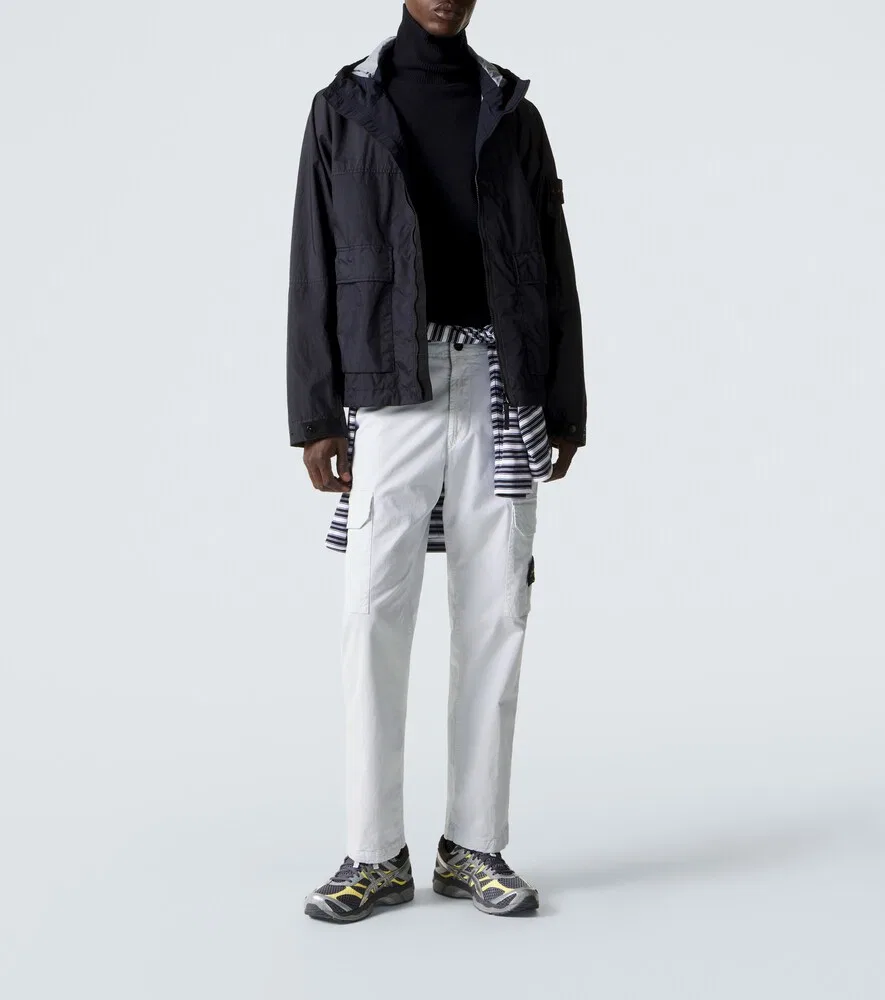 Брюки-карго Compass из хлопковой саржи Stone Island, синий — фото 2
