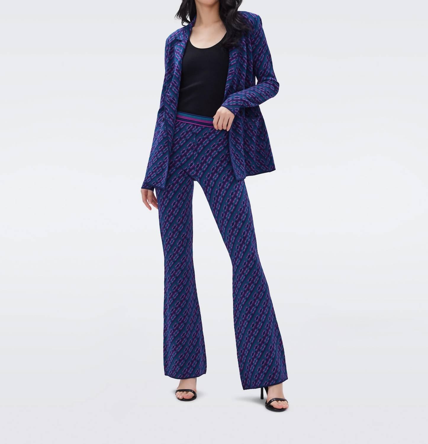 

Брюки Ashdon In Knit Chain Emerald Diane von Furstenberg