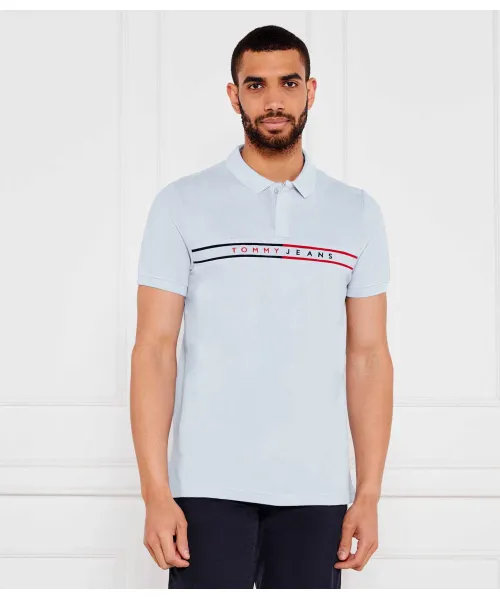 

Футболка поло Slim fit Tommy Jeans, синий