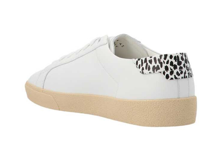 Кроссовки мужские Saint Laurent Signa Lace-Up, белый / черный — фото 2