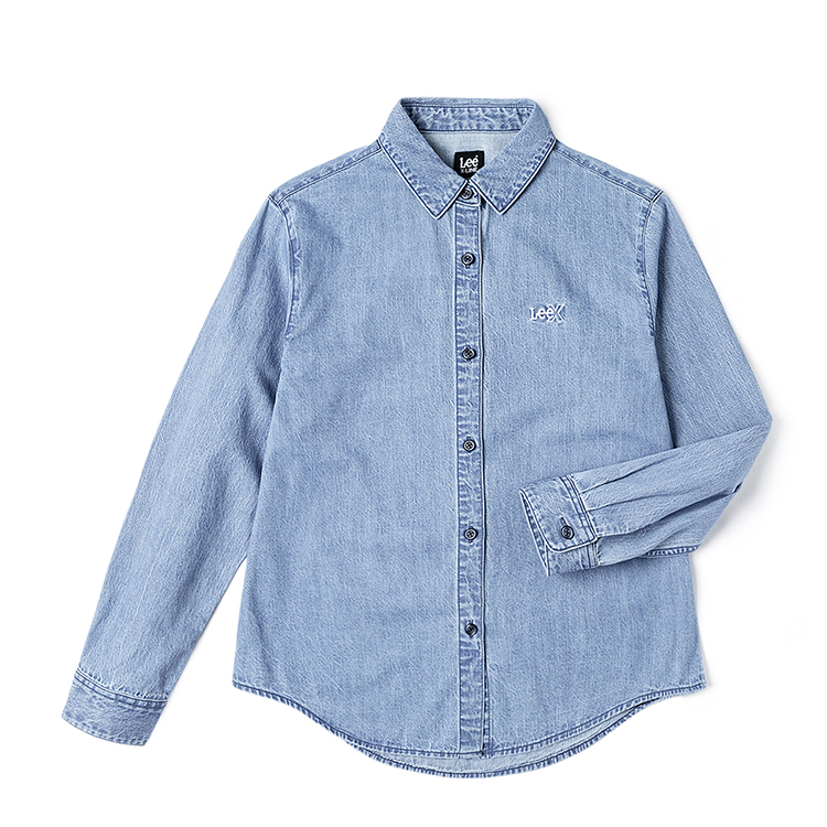 

Lee Женская рубашка светло-голубого цвета