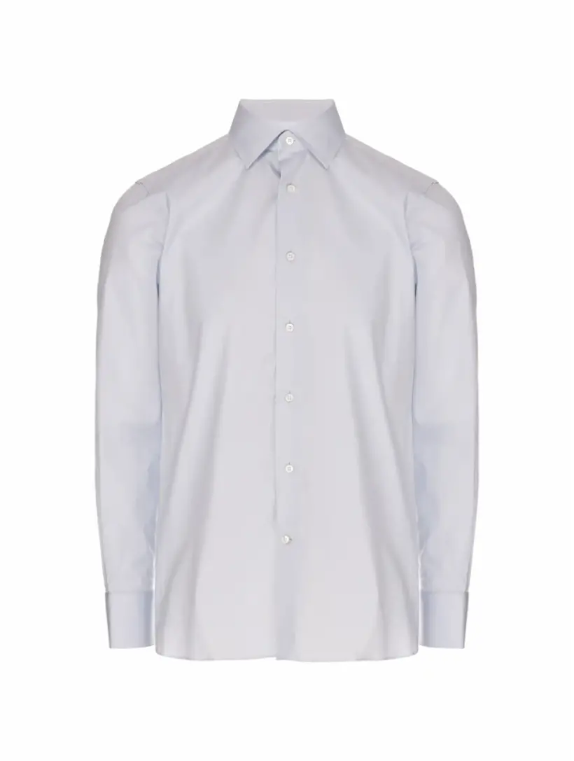

Хлопковая рубашка Zegna, синий