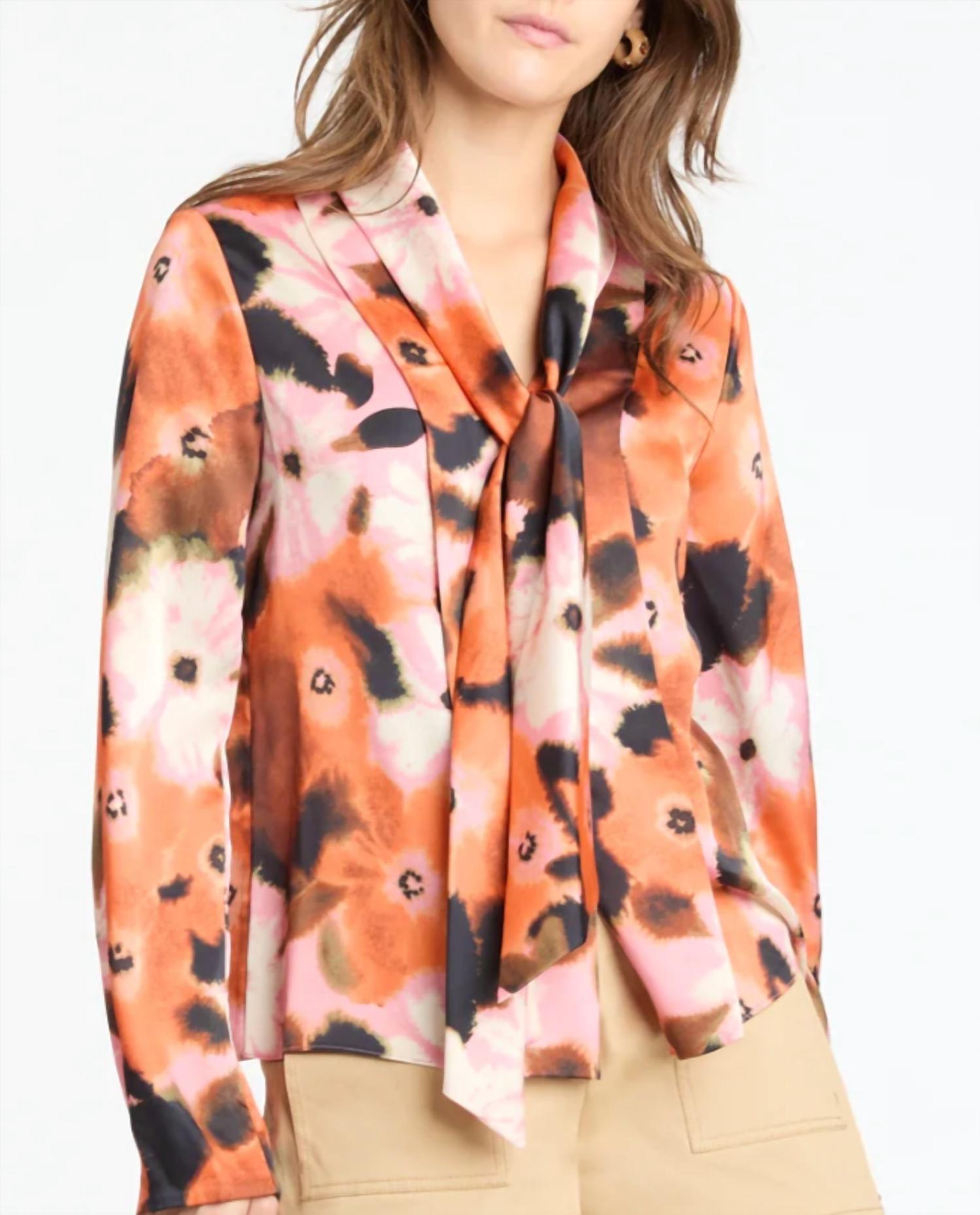 

Женский топ Canyon в оранжевом цвете Tanya Taylor