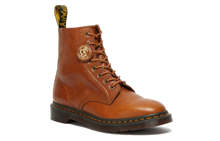 Мужские ботинки Dr. Martens 1460 Pascal до щиколотки из зернистой кожи, коричневый — фото 2