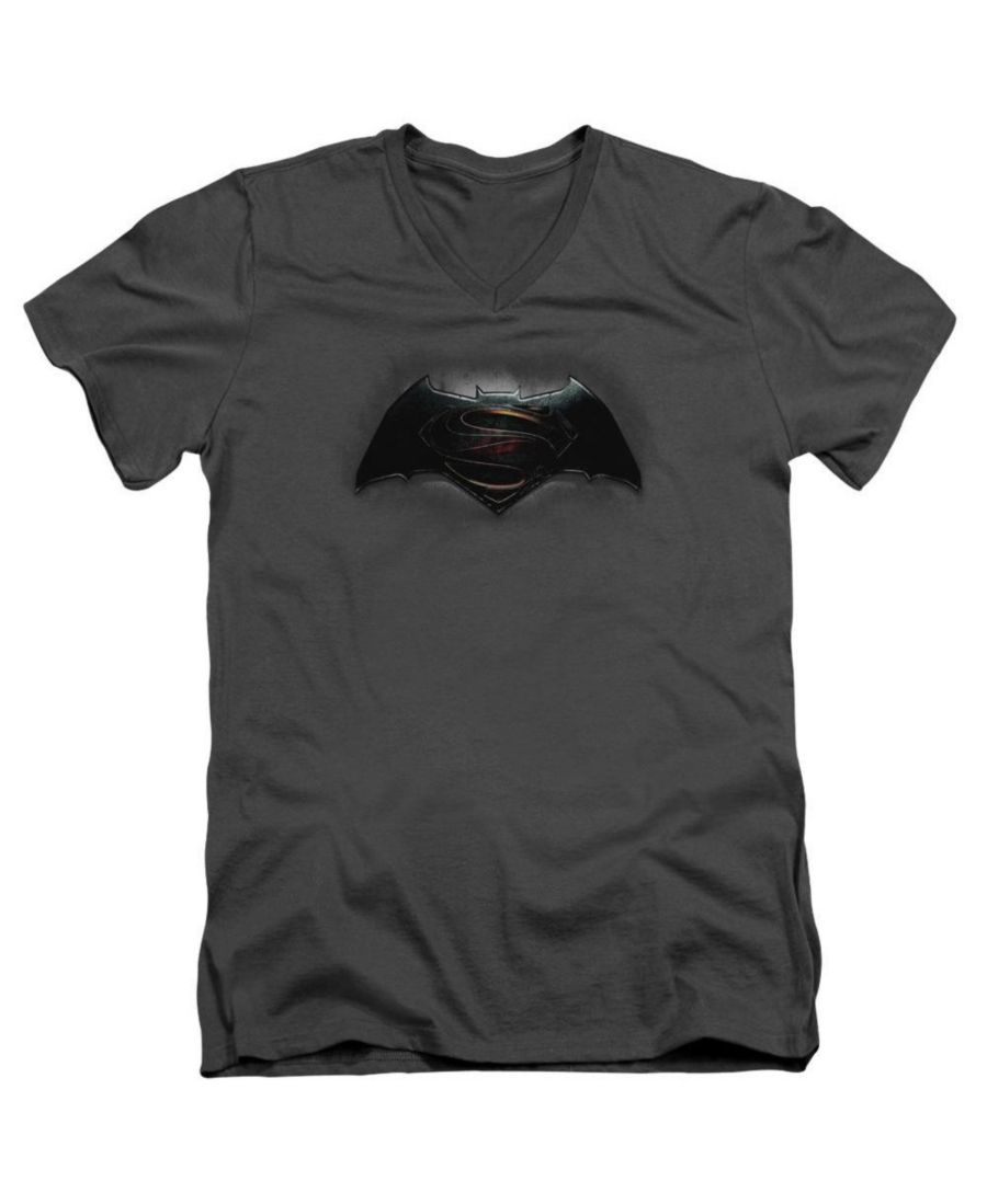

Мужская футболка с коротким рукавом, V-образным вырезом и логотипом, из высококачественного хлопка Batman V Superman, Charcoal, Черный, Мужская футболка с коротким рукавом, V-образным вырезом и логотипом, из высококачественного хлопка Batman V Superman, C