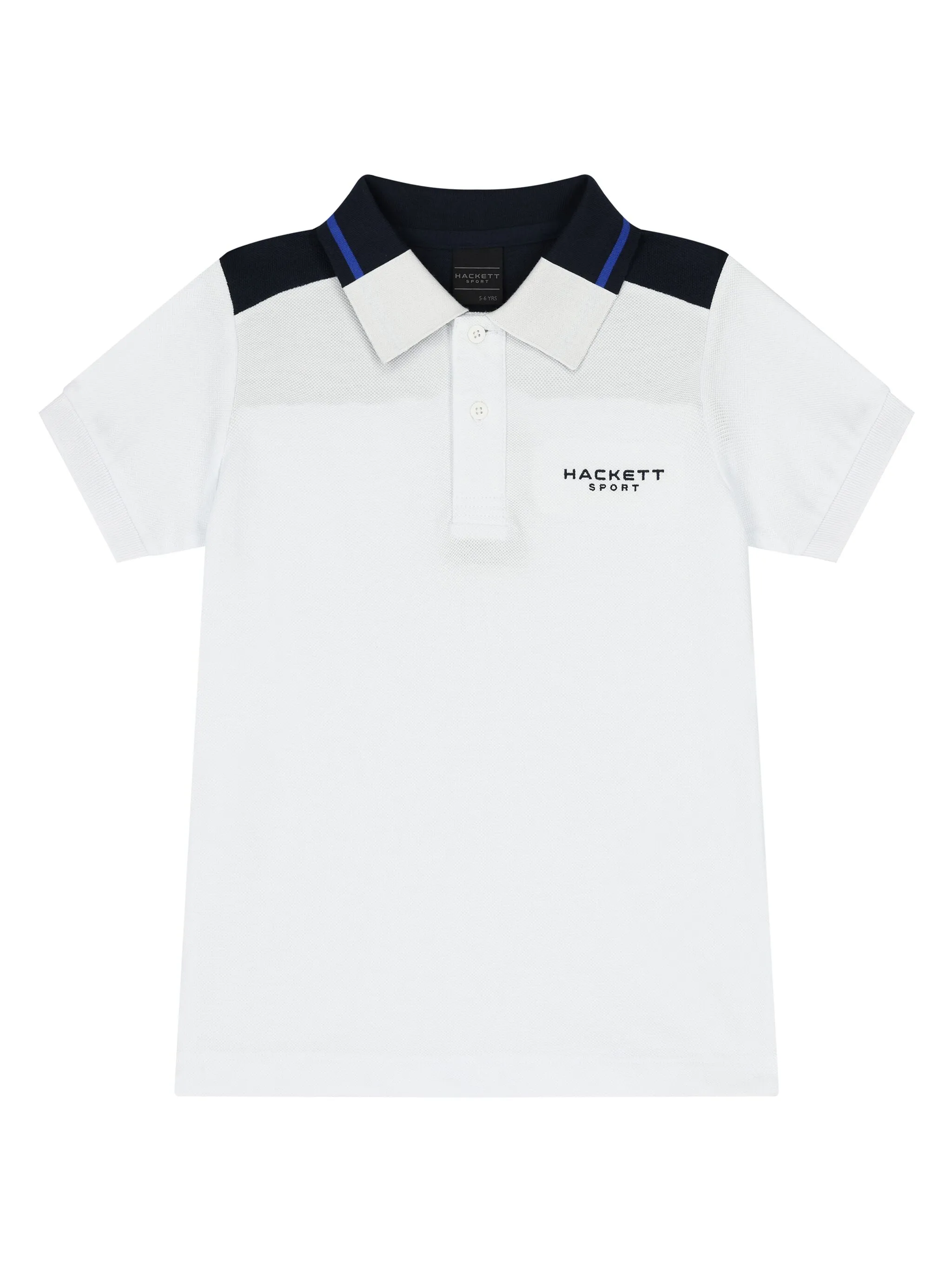 

Рубашка поло с вышитым логотипом Hackett Kids, белый