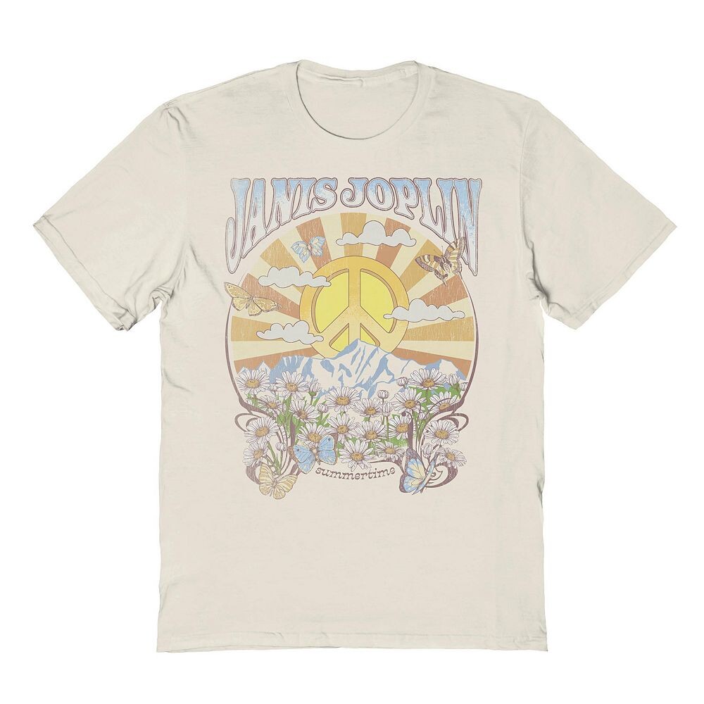 

Мужская футболка с рисунком Janis Joplin Sunbeams Licensed Character, цвет Natural