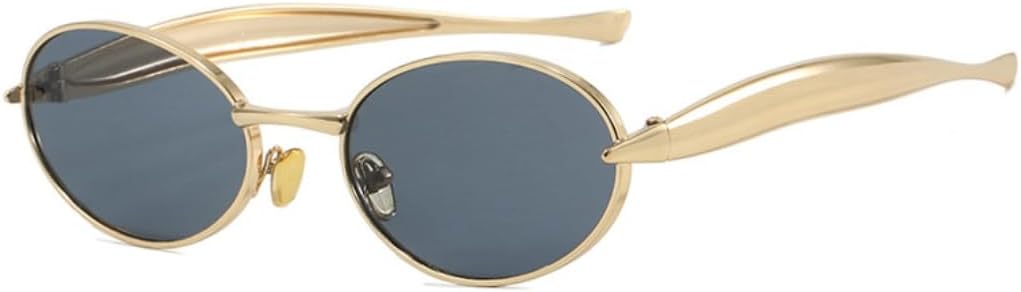 

Солнцезащитные очки с защитой UV400 | Маленькая оправа, линзы конфетного цвета | Для женщин и мужчин, для занятий спортом на открытом воздухе и путешествий DSVIGF, C1-gold Gray