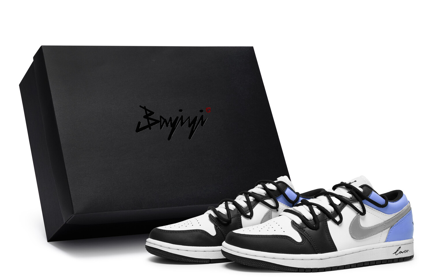 

Кроссовки Air Jordan 1 Vintage Basketball Shoes Men Low-top Blue, синий