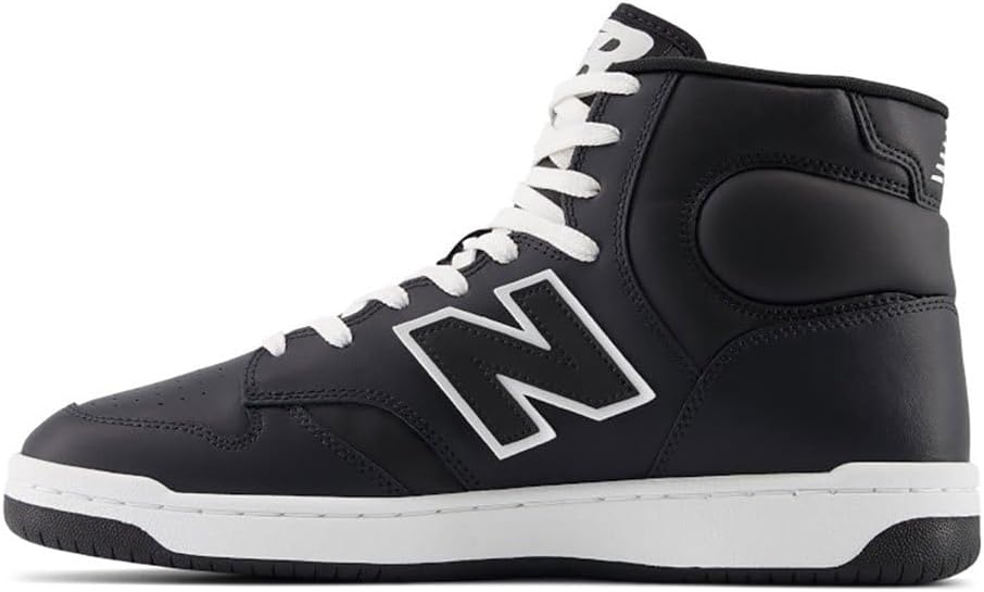 Кроссовки New Balance Unisex-Adult Bb480 V1, белый/черный — фото 2