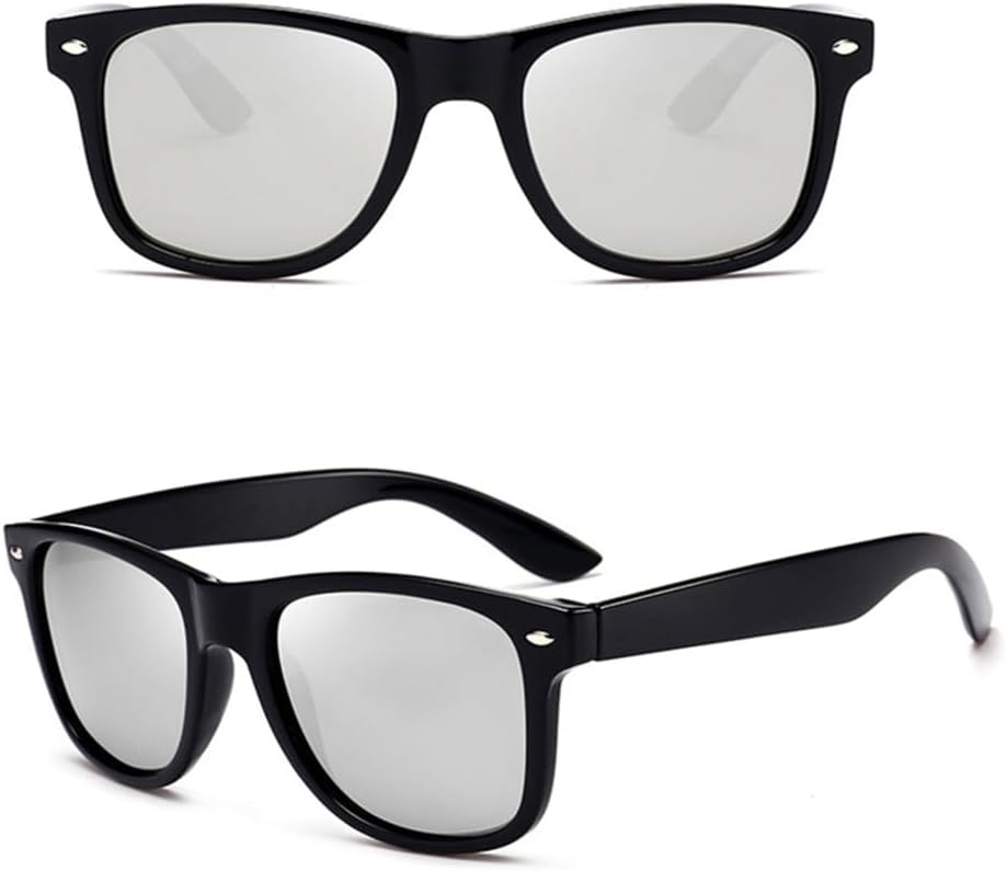 

Черные поляризованные солнцезащитные очки в черной оправе для мужчин, защита от ультрафиолета UV400, поляризованные линзы для вождения, зеркальные линзы для женщин VFDHN, 4