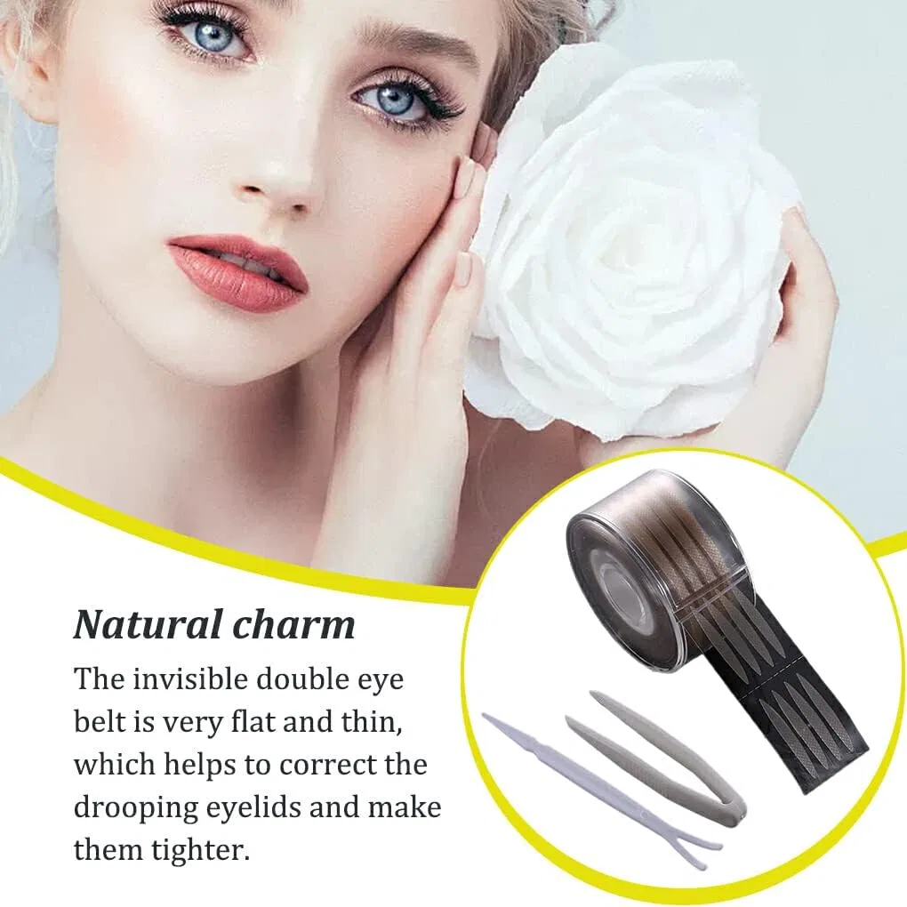 Пластырь для век Slim Eyelid Tape No brand, 1 рулон, бежевый — фото 4