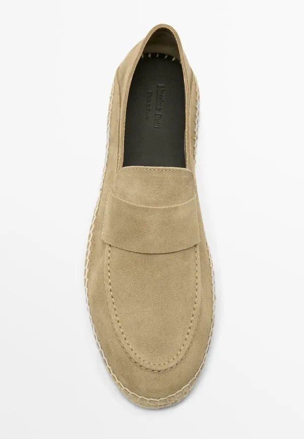 Эспадрильи с ремешком из тонкой ткани Massimo Dutti, Sand — фото 3