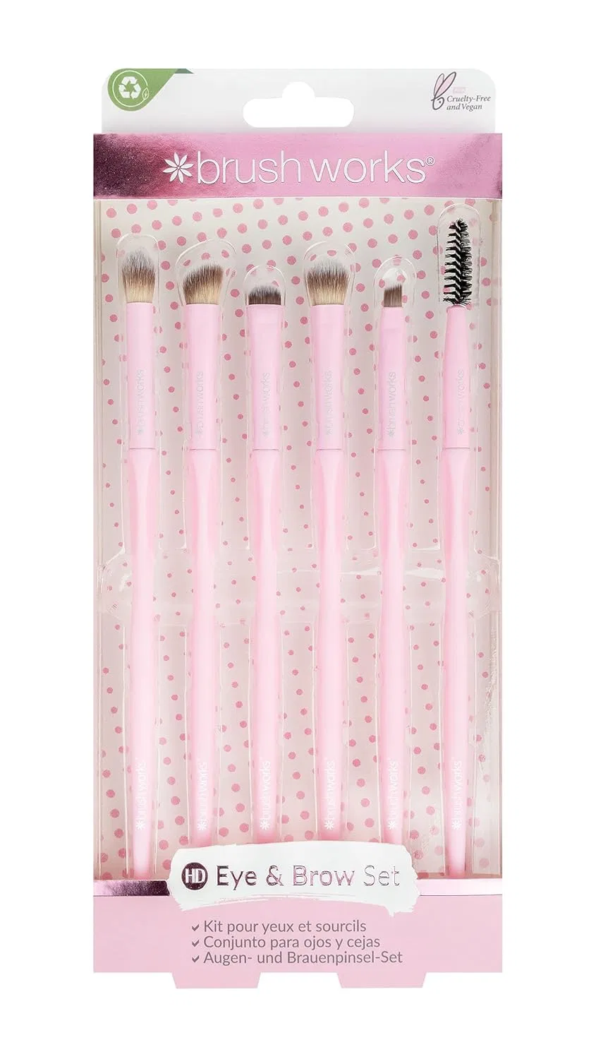 Набор кистей для макияжа глаз и бровей Brushworks HD Eye and Eyebrow Kit Brushworks