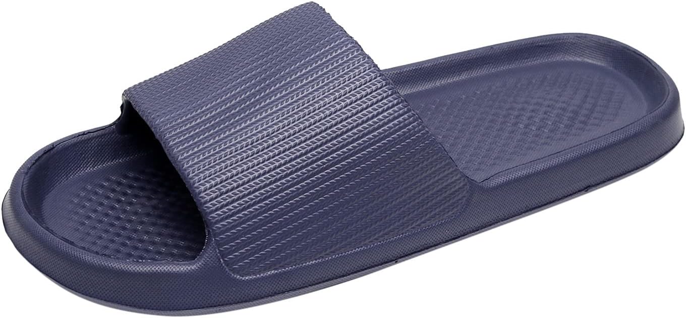 

Мужские шлепанцы для душа Нескользящие тапочки для ванной Водонепроницаемые шлепанцы для бассейна и пляжа Легкие летние мужские тапочки Generic, синий
