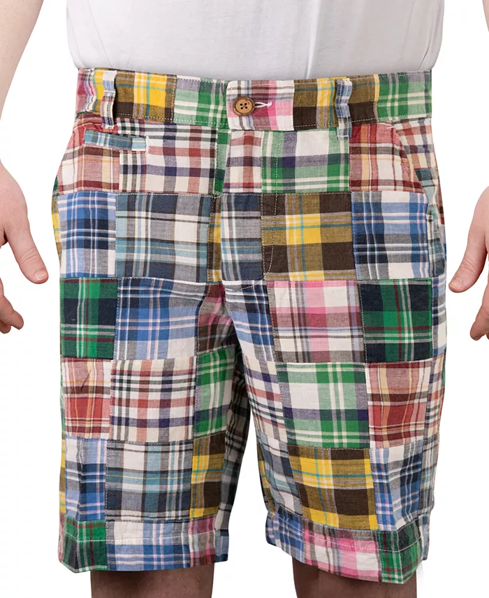 

Мужские шорты Madras 9" с эффектом кислотной стирки Vintage 1946, синий