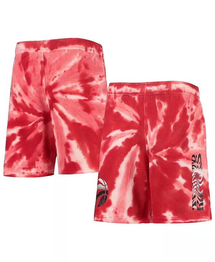 

Красные шорты Big Boys Toronto Raptors Santa Monica с принтом тай-дай Outerstuff