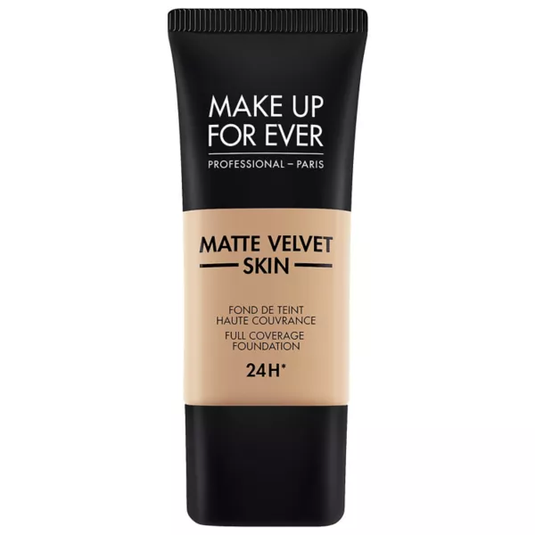 

Тональная основа с матовым бархатистым эффектом и полным покрытием Make Up For Ever, цвет y325 flesh