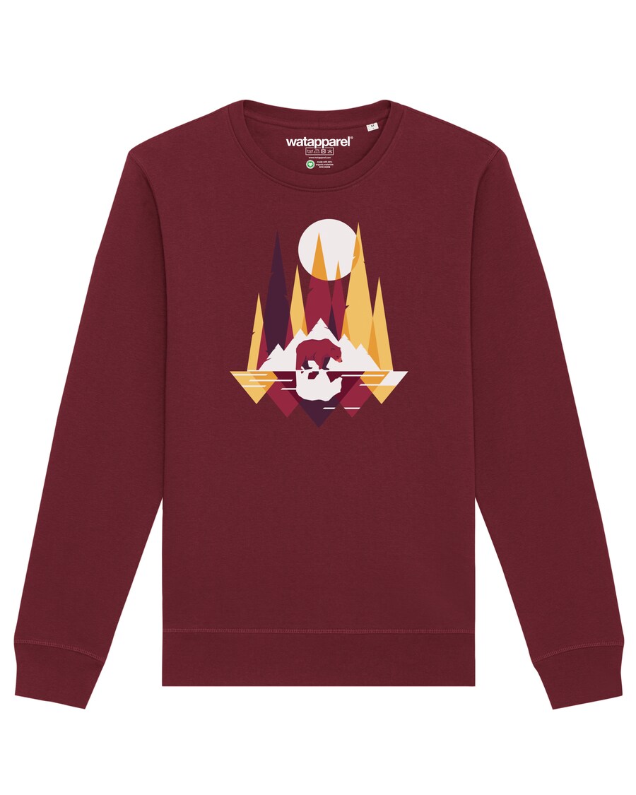 

Толстовка Watapparel Von Bären und Bergen, бордовый