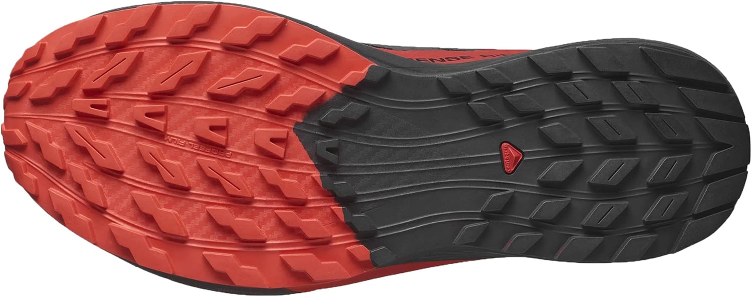Кроссовки для трейлраннинга Salomon Men’s Sense Ride 5, Black Fiery Red Black — фото 4