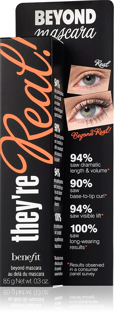 Удлиняющая тушь для ресниц They'Re Real! с эффектом накладных ресниц. Benefit, atspalvis jet black 8,5 гр — фото 2