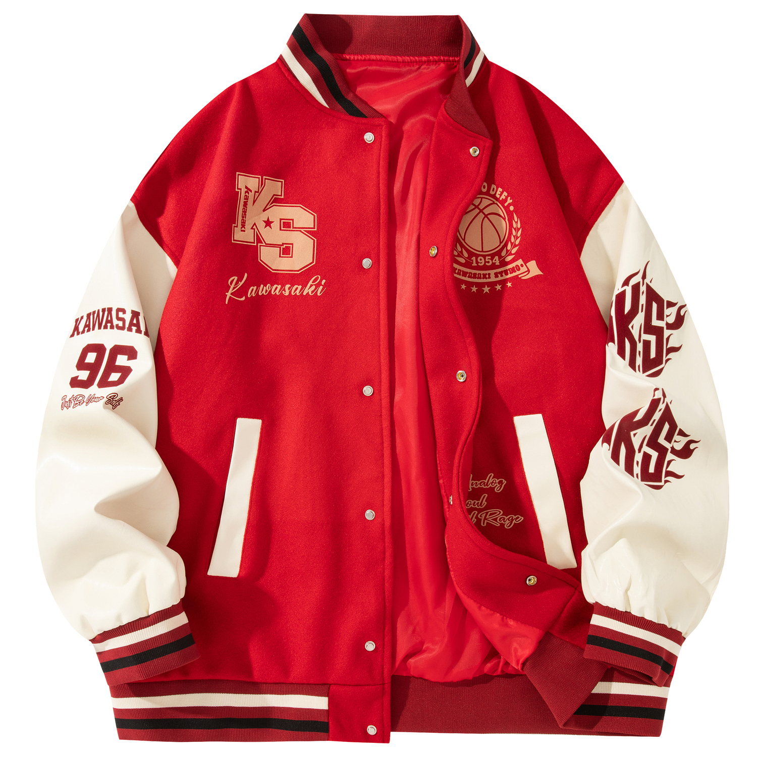 

Kawasaki Бейсбольная куртка унисекс, Burgundy (J826CRH)