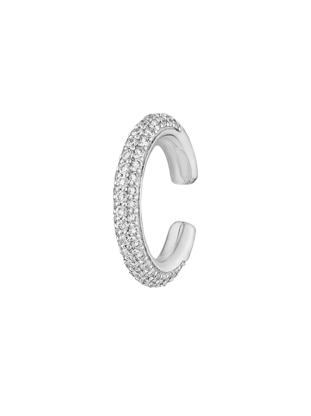 

Серьга-кафф «Ромашки» из 18-каратного белого золота с бриллиантами ROSEKEY, серебряный