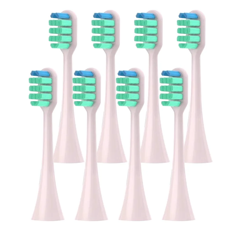 Сменные насадки для зубной щетки XUANDAI, Professional Cleaning Type Pink 8 Pcs[8-Piece Set]