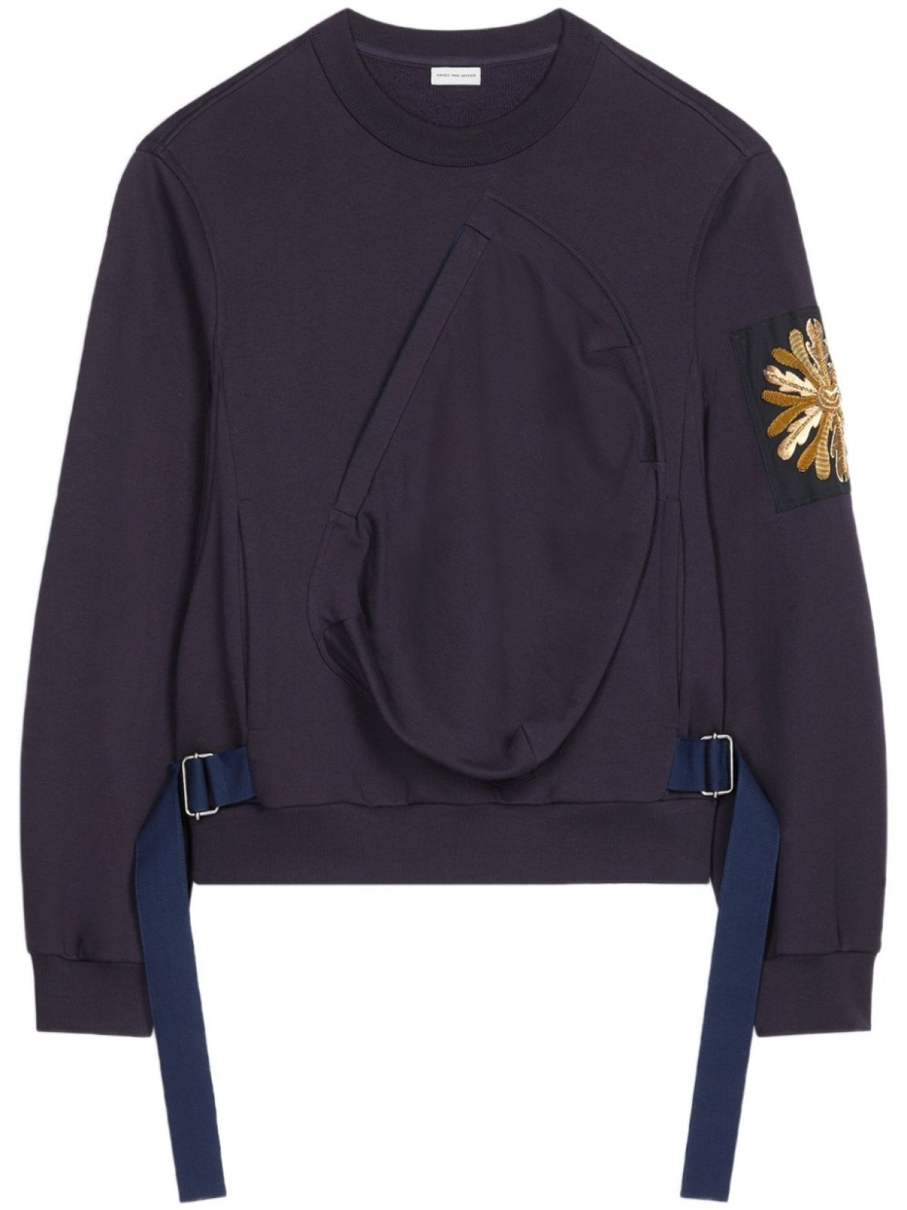 

DRIES VAN NOTEN толстовка с вышивкой, синий