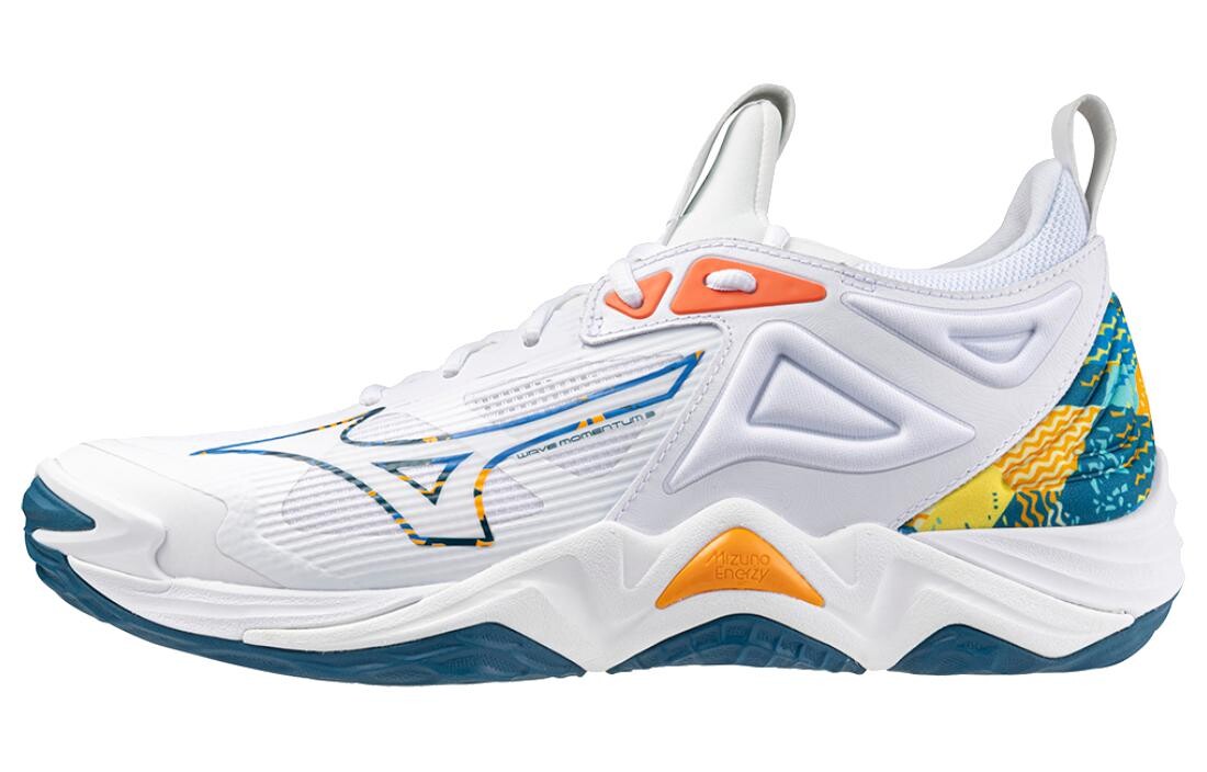 

Mizuno Кроссовки унисекс, White/blue/orange
