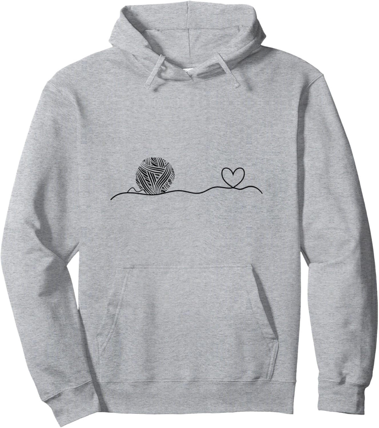 

Худи, связанное крючком из клубка пряжи в форме сердца Crocheting Crochet Lover, серый