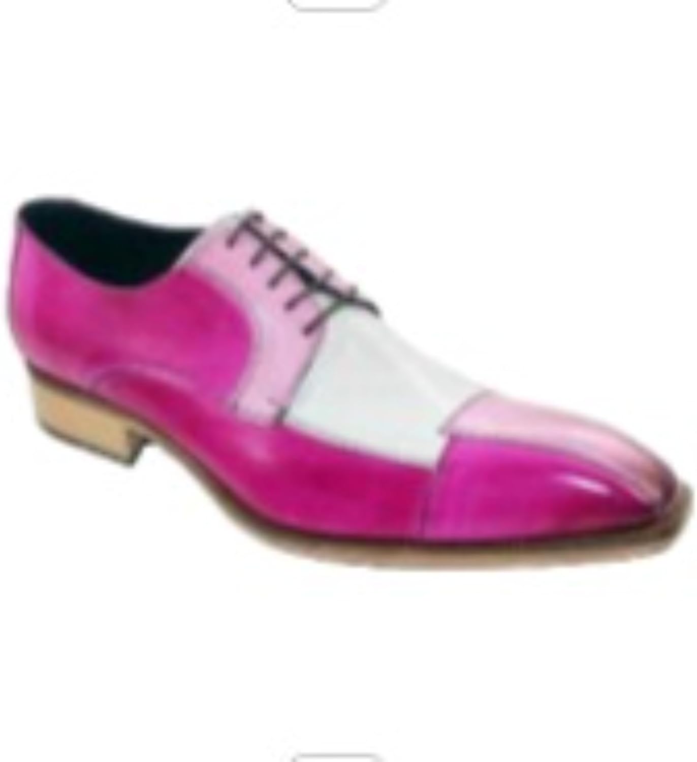 

Мужские туфли оксфорды с переплетением двух тонов, кожаные, с шнуровкой, низкий каблук, крылья носка, мягкий квадратный носок, формальные дерби для вечеринки, свадьбы, офиса и работы Netehadi, розовый