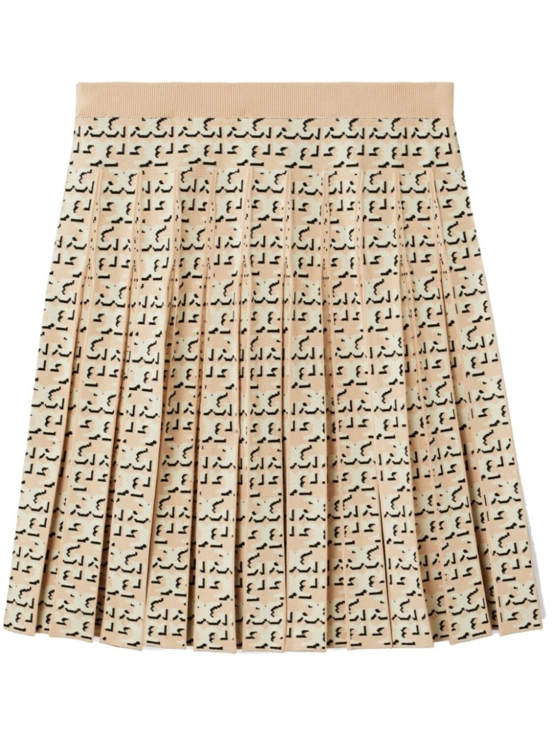 

Tory Burch юбка со складками и монограммой, нейтральный цвет