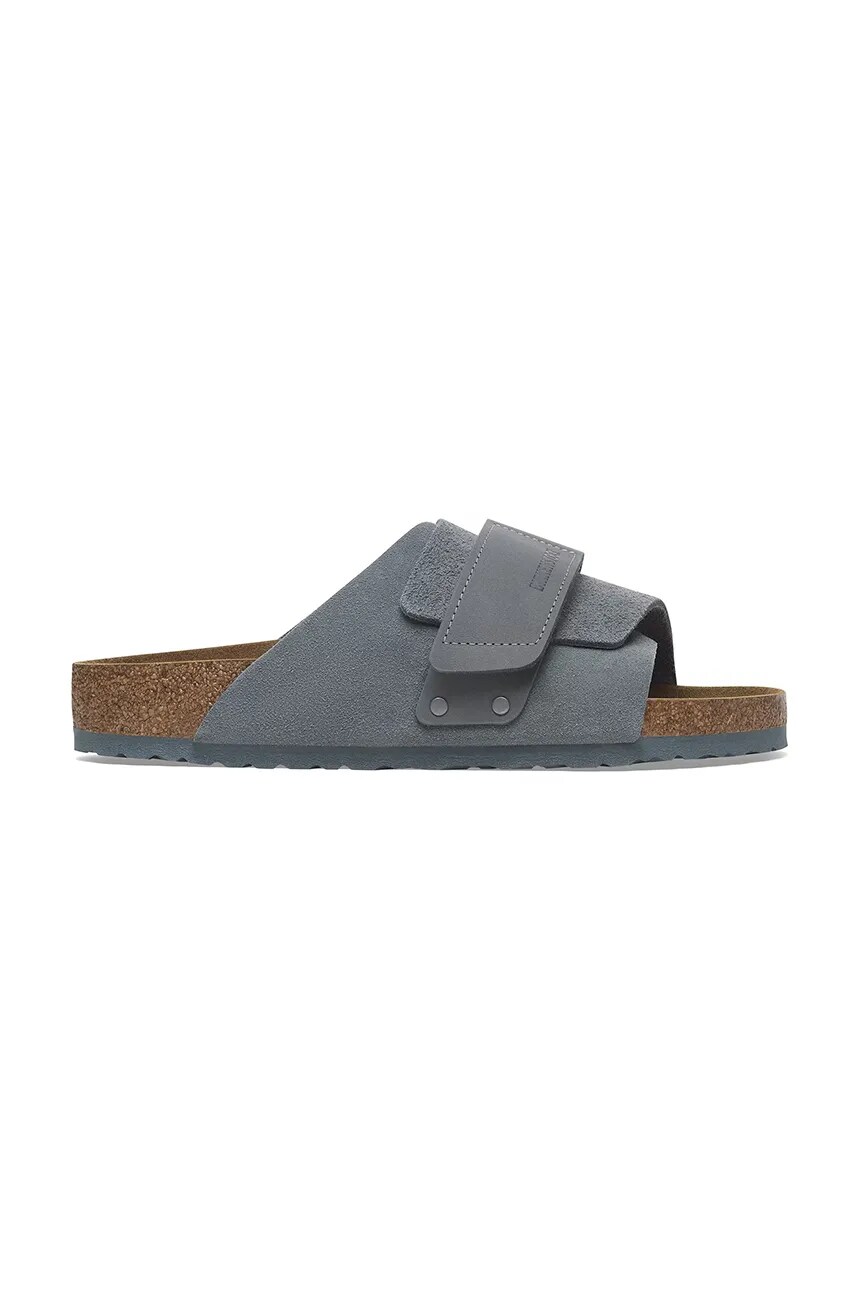 

Кожаные шлепанцы Kyoto Birkenstock, серый