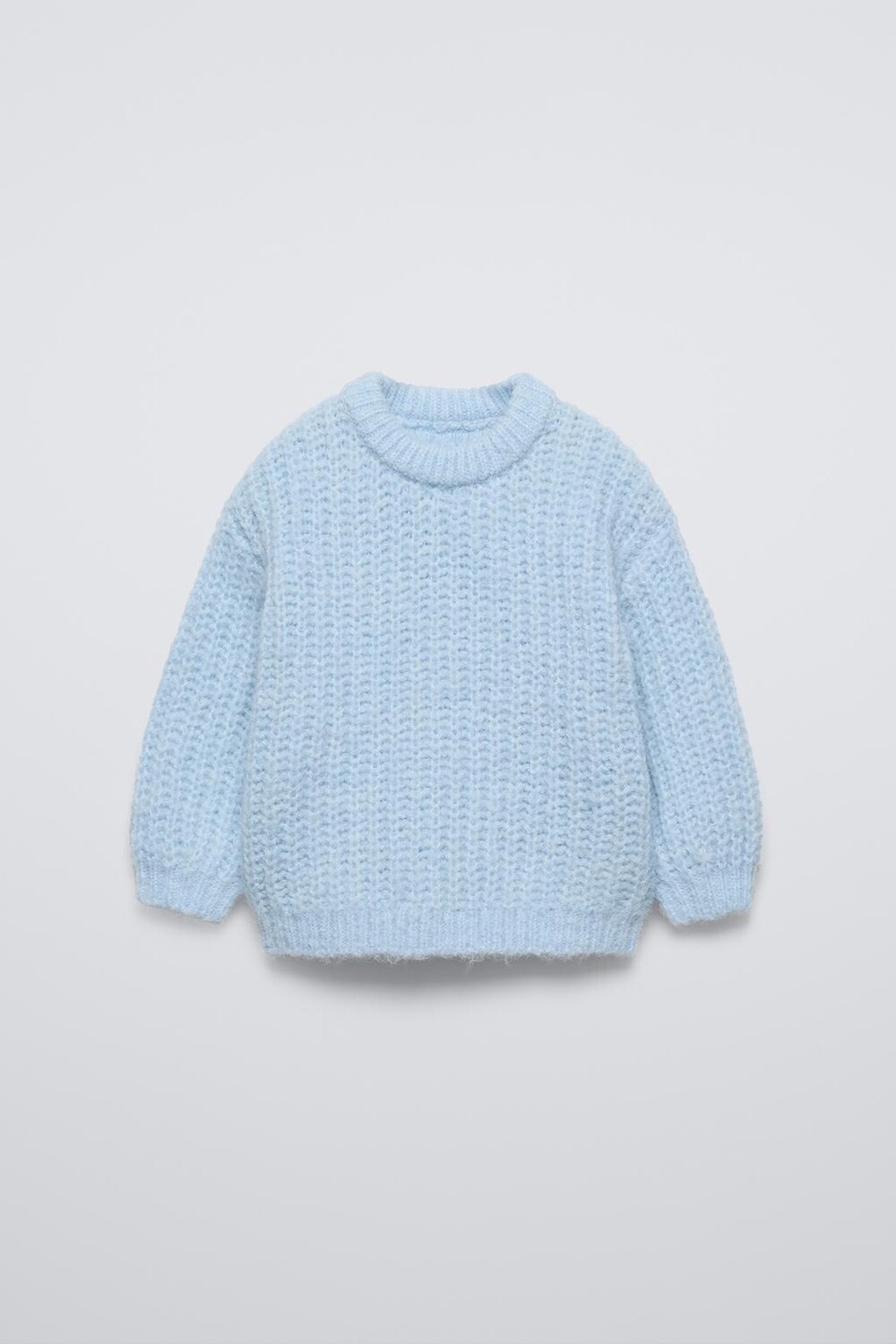 

Свитер толстой вязки ZARA, небесно-голубой