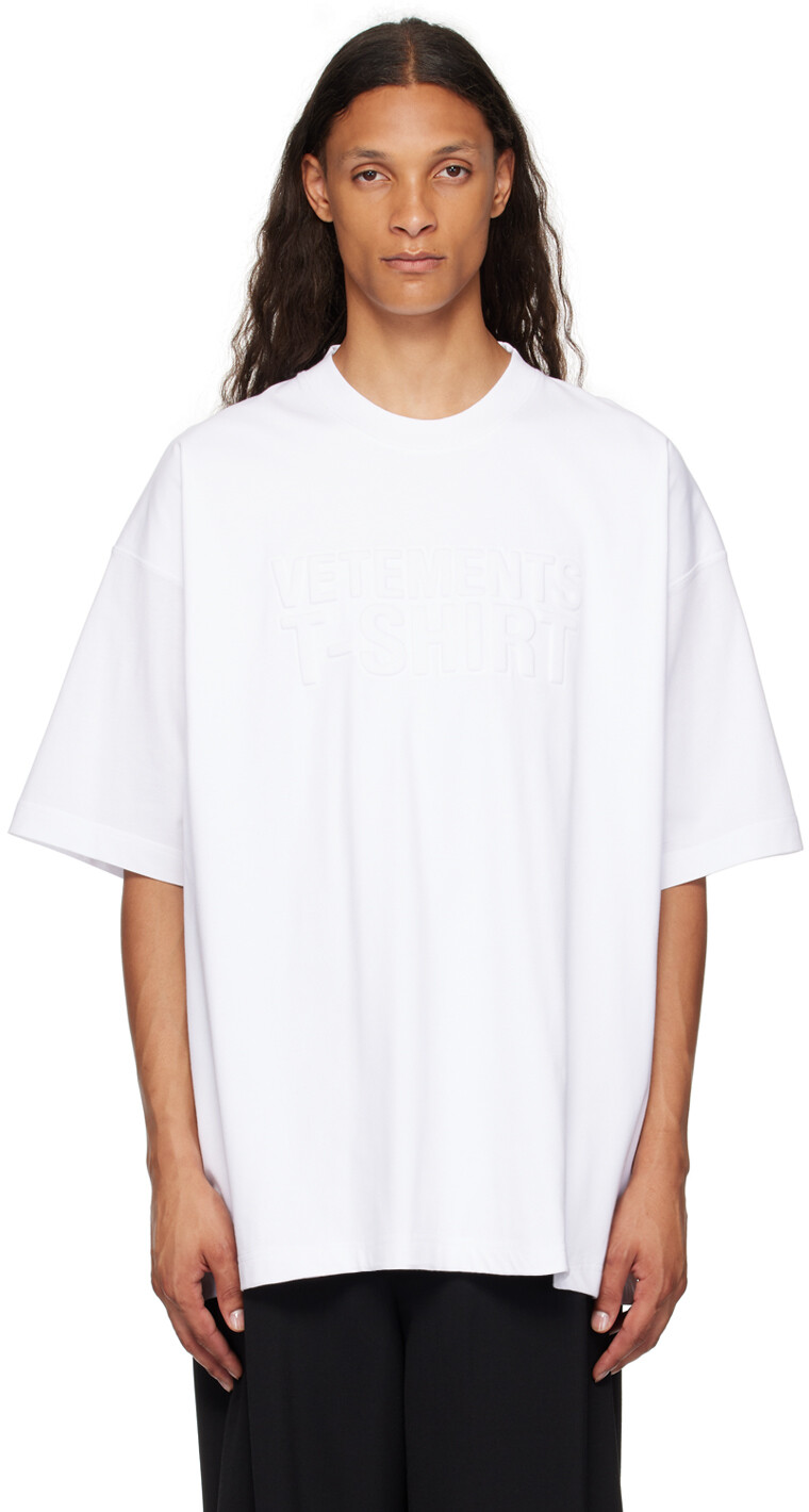 

Футболка с логотипом Illusion VETEMENTS, белый