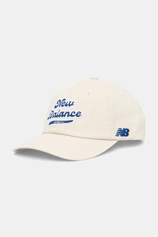 

Хлопковая бейсболка New Balance, бежевый