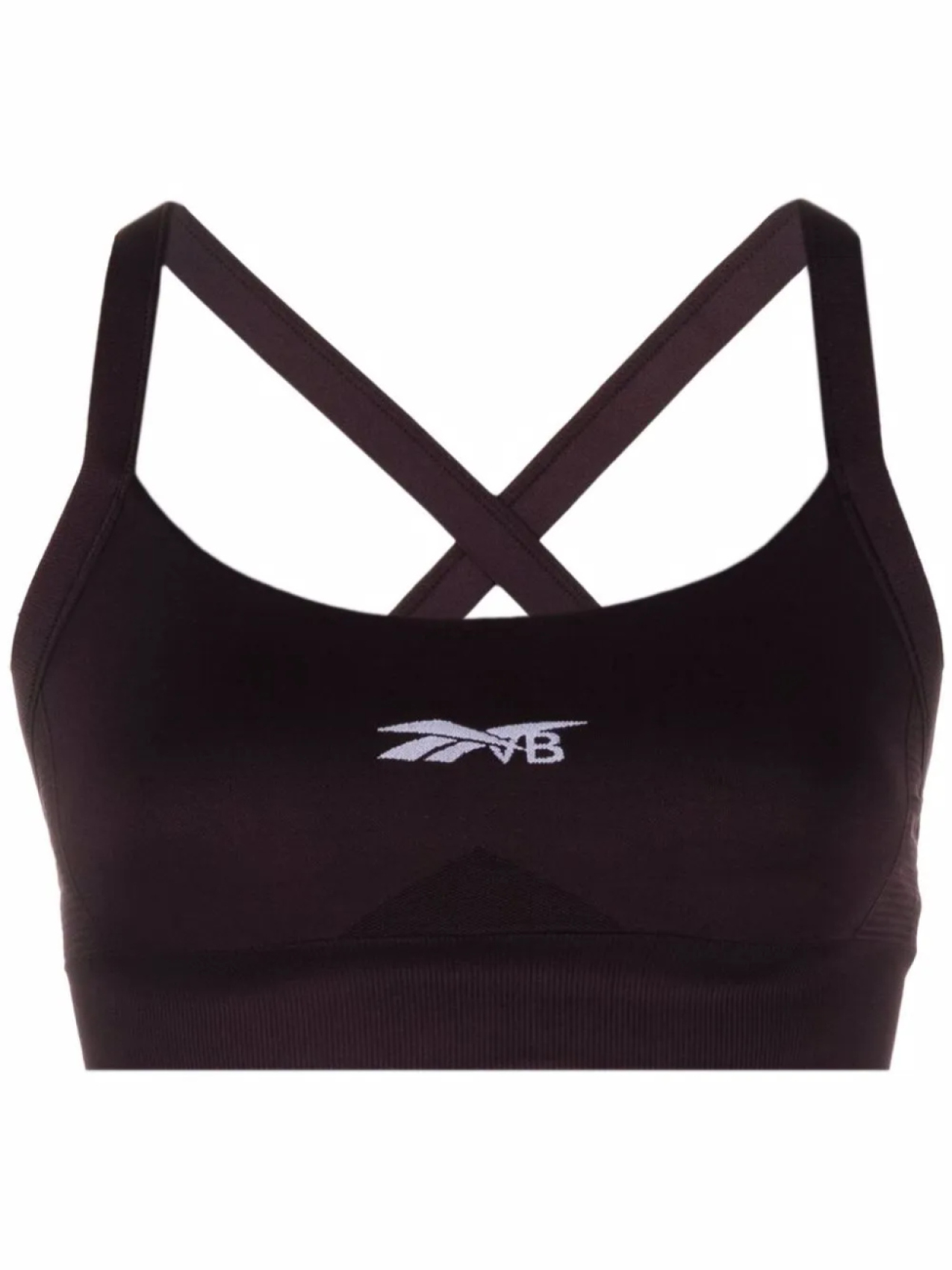 

Reebok спортивный бюстгальтер с логотипом, фиолетовый