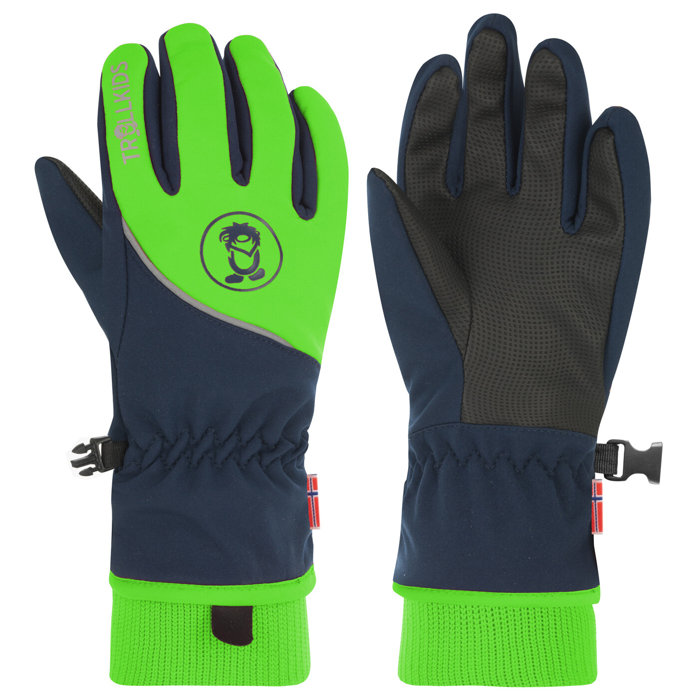 

Перчатки Trollkids Trolltunga Glove, цвет Navy/Bright Green