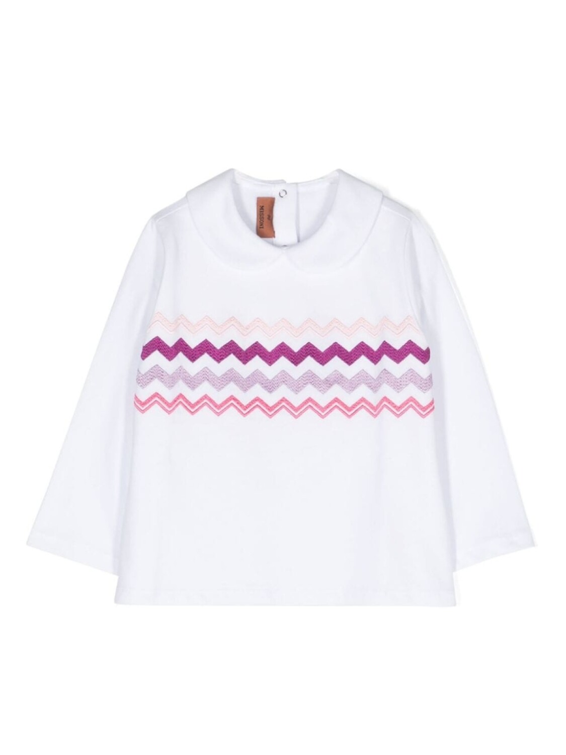 

Missoni Kids толстовка с узором зигзаг, белый