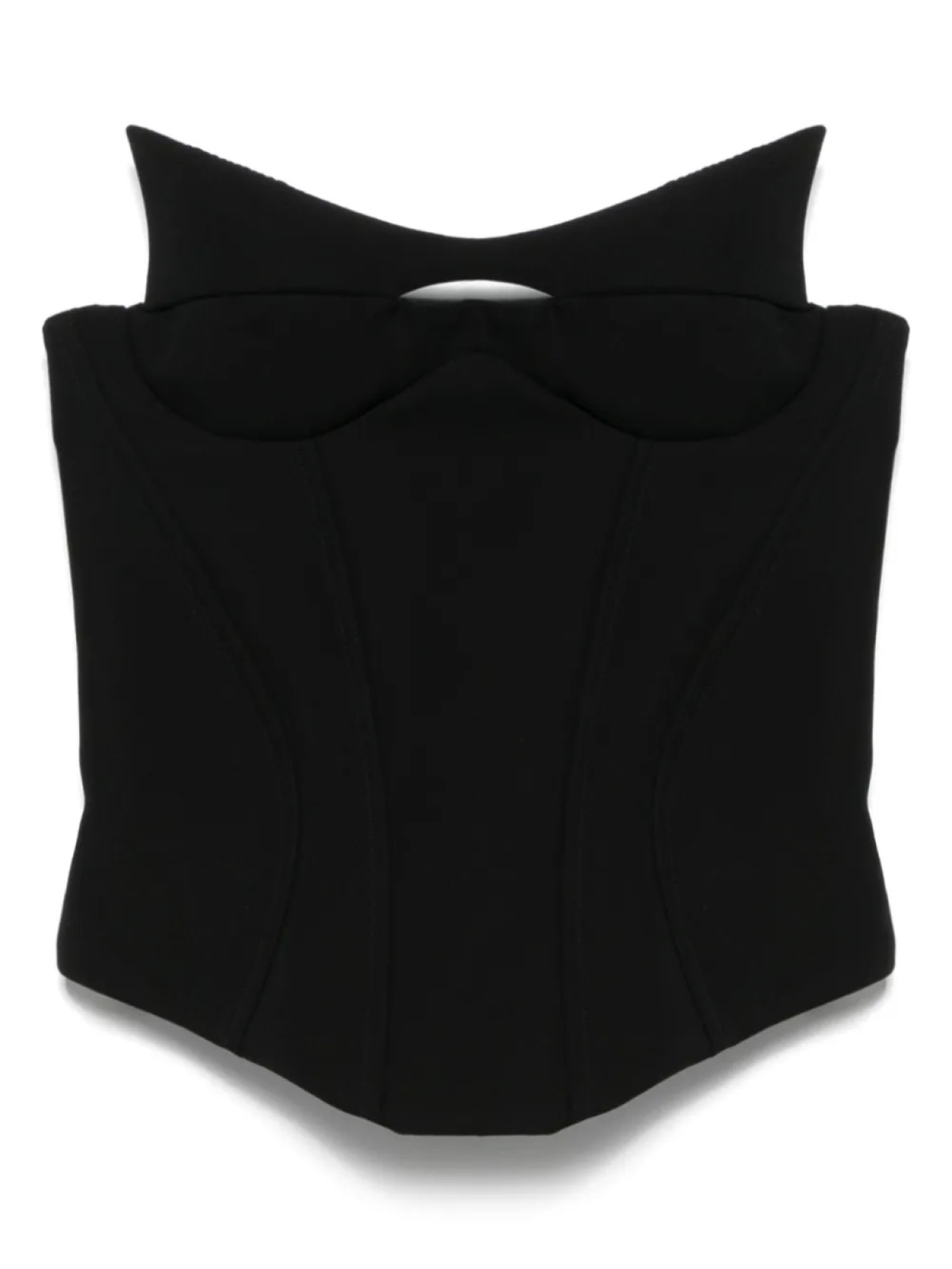 

Корсетный топ без рукавов Mugler, черный