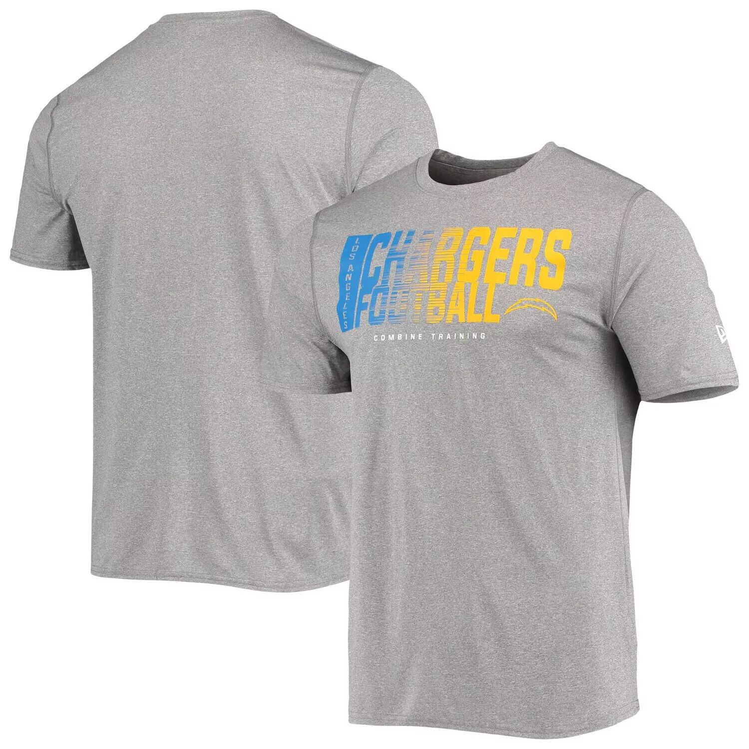 

Мужская серая футболка Los Angeles Chargers с аутентичной игрой New Era, Серый, Мужская серая футболка Los Angeles Chargers с аутентичной игрой New Era